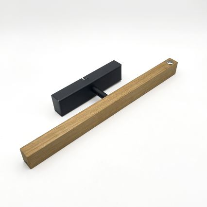 Aplique LED para cuadros VERDE LED/5,5W/230V 3000K 46 cm roble/negro