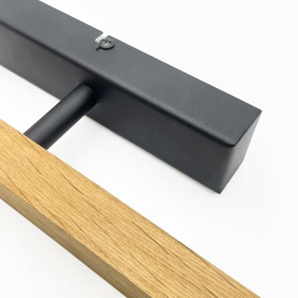 Aplique LED para cuadros VERDE LED/5,5W/230V 3000K 46 cm roble/negro