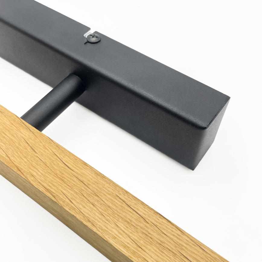 Aplique LED para cuadros VERDE LED/5,5W/230V 3000K 46 cm roble/negro