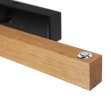 Aplique LED para cuadros VERDE LED/5,5W/230V 3000K 46 cm roble/negro