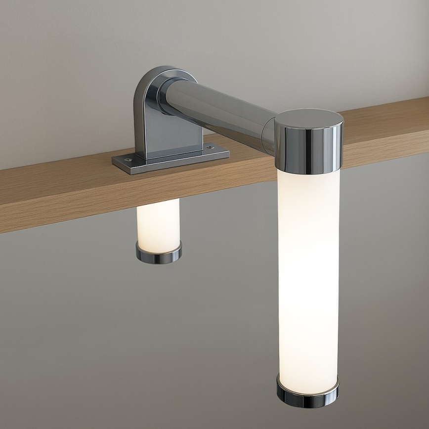 Aplique LED para espejo de baño APA MINI, 4W, 230V, IP44, cromo brillante