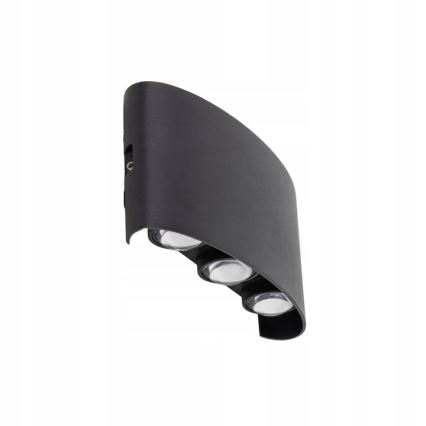 Aplique LED para exterior ARROW 6xLED/1W/230V IP54 negro
