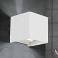 Aplique LED para exterior CUBE 2xLED/3W/230V IP54 blanco