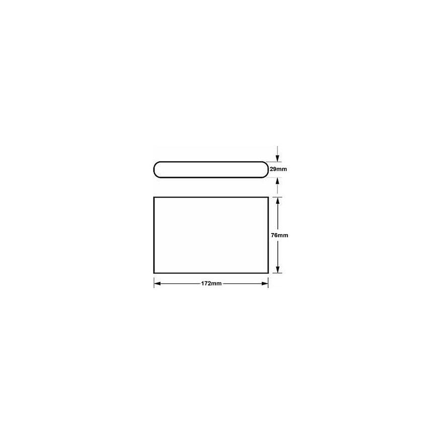 Aplique LED para exterior FLOW LED/6W/230V IP54 negro