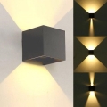 Aplique LED para exterior KREON 2xLED/3W/230V IP54 3000K antracita