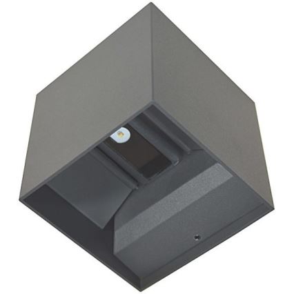 Aplique LED para exterior KREON 2xLED/3W/230V IP54 3000K antracita