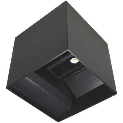 Aplique LED para exterior KREON 2xLED/3W/230V IP54 4000K negro