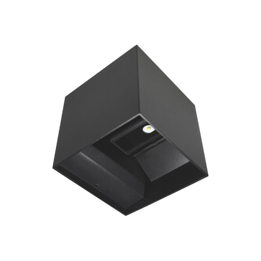 Aplique LED para exterior KREON 2xLED/3W/230V IP54 4000K negro