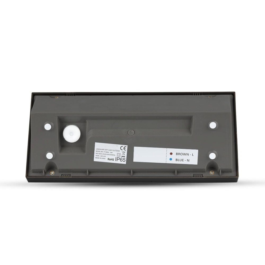 Aplique LED para exterior LED/12W/230V 3000K IP65 negro