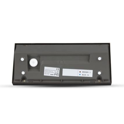 Aplique LED para exterior LED/12W/230V 6400K IP65 negro