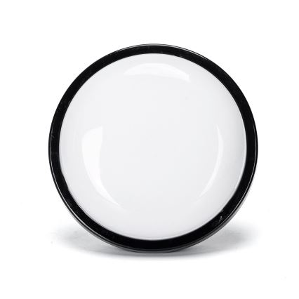 Aplique LED para exterior LED/15W/230V 6500K diá. 15,5 cm negro IP65