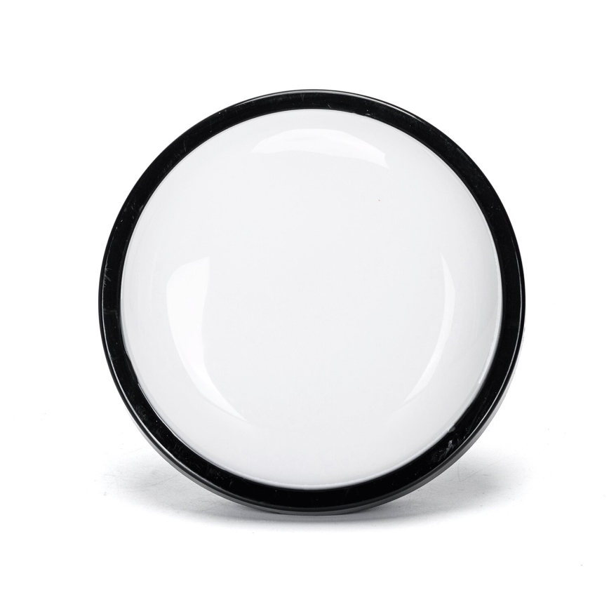 Aplique LED para exterior LED/15W/230V 6500K diá. 15,5 cm negro IP65