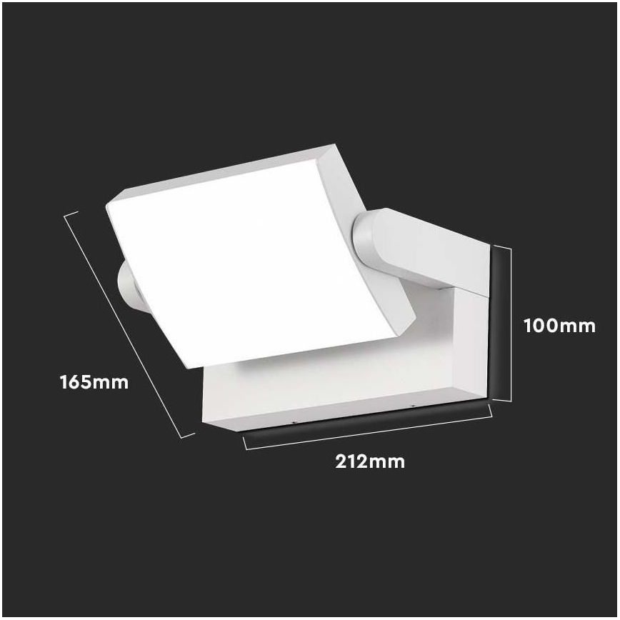 Aplique LED para exterior LED/17W/230V 4000K IP65