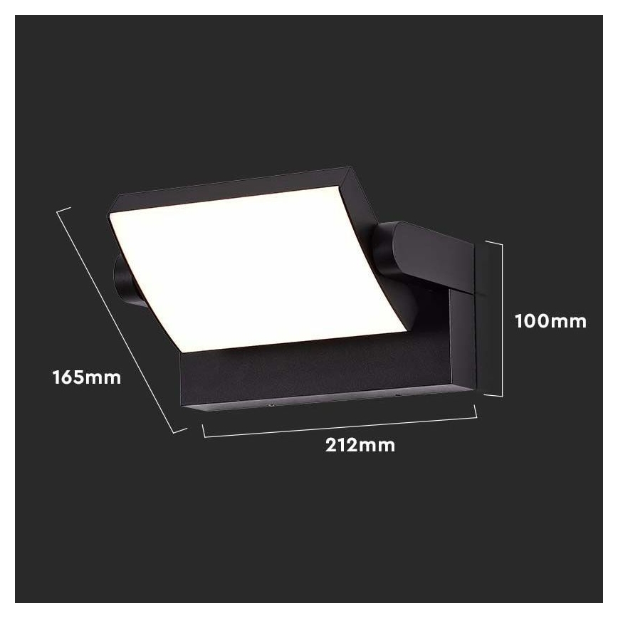 Aplique LED para exterior LED/17W/230V 4000K IP65