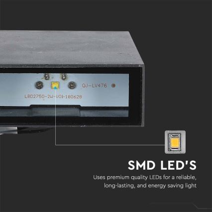 Aplique LED para exterior LED/4W/230V 3000K IP65 negro