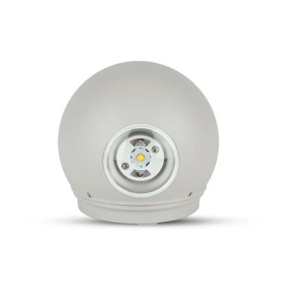 Aplique LED para exterior LED/6W/230V 3000K IP65 gris
