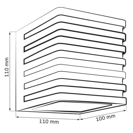 Aplique LED para exterior MAXWELL LED/10W/230V IP54 antracita