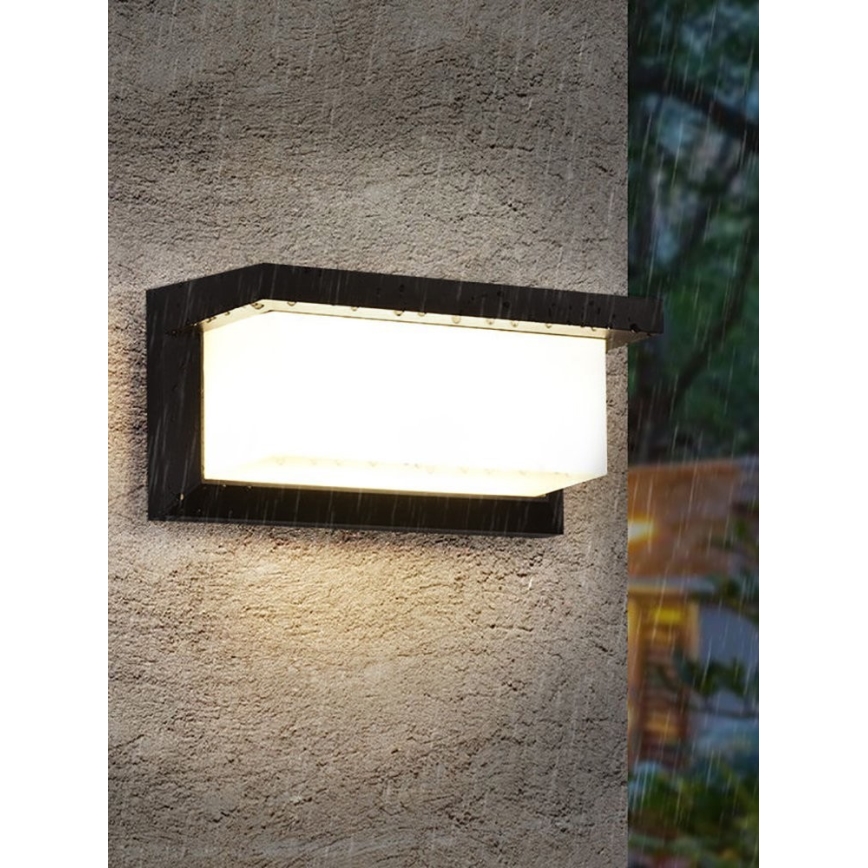 Aplique LED para exterior NEELY 1xE27/9W/230V 3000K IP54 negro