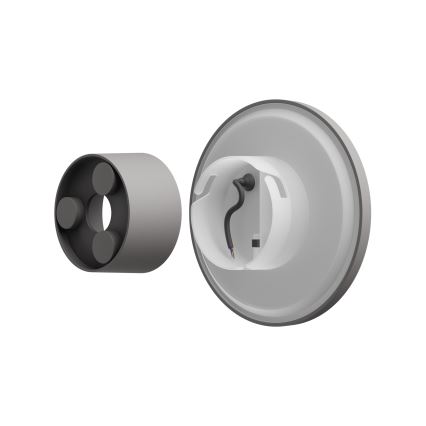 Aplique LED para exterior PIATTA LED/12W/230V 3000/4000/6000K diá. 18 cm IP44 gris