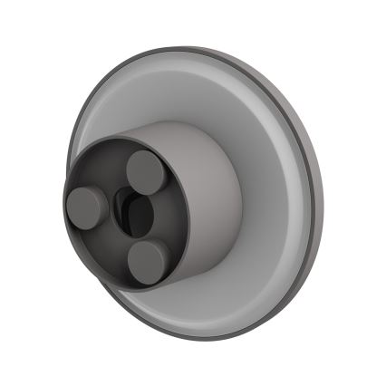 Aplique LED para exterior PIATTA LED/12W/230V 3000/4000/6000K diá. 18 cm IP44 gris