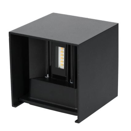 Aplique LED para exterior QUERK 2xLED/3W/230V 3000K IP54 negro