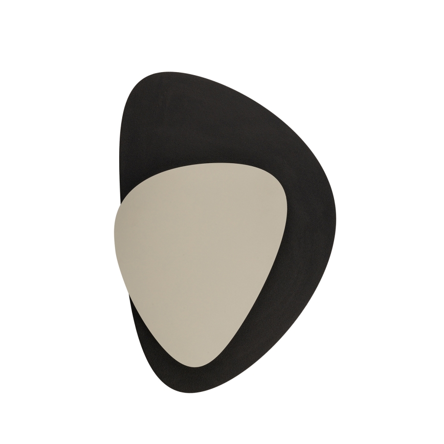 Aplique LED PEDRA LED/7W/230V negro/beige