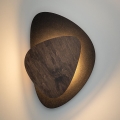 Aplique LED PEDRA LED/7W/230V negro/marrón