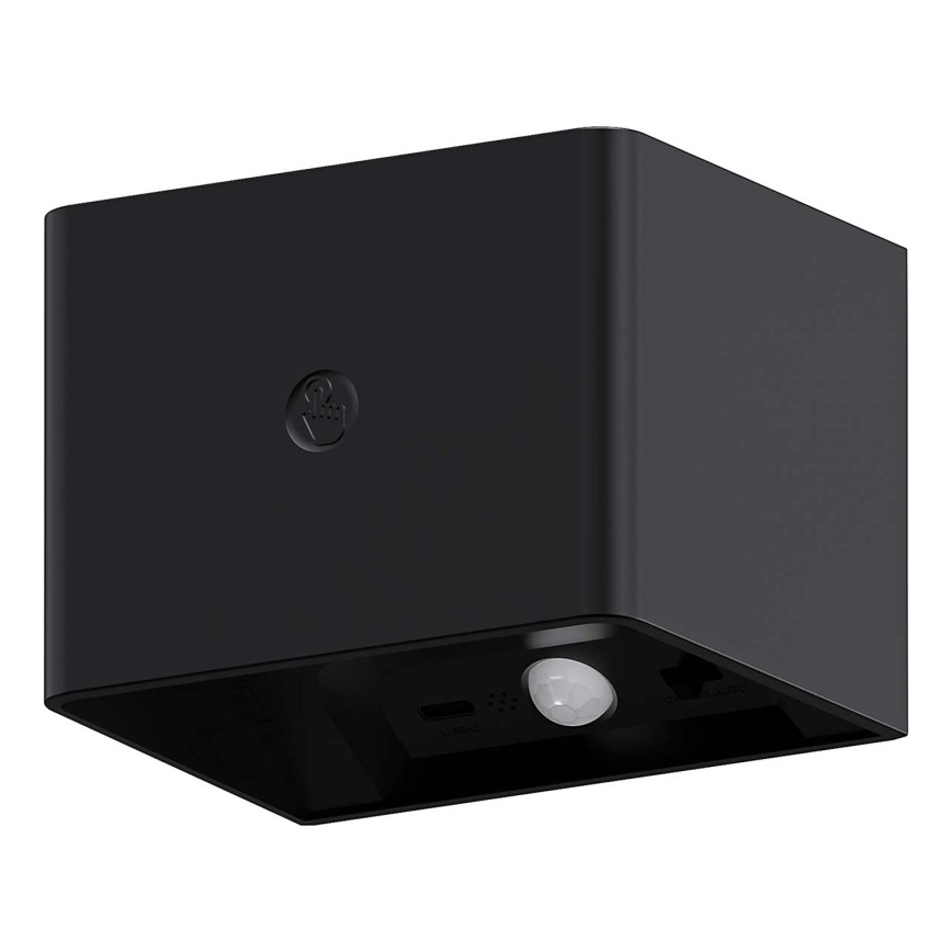 Aplique LED regulable con sensor MIRI LED/2,5W/3,7V 3000/4000/6400K 4000 mAh negro