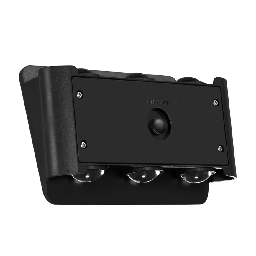 Aplique LED solar ALF LED/4W/1200 mAh 6000K IP54 negro