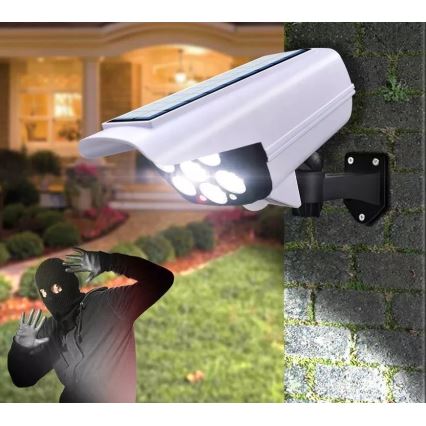 Cámara de seguridad falsa solar LED con sensor KAMERA LED/1W/3,7V 1200 mAh IP44 + mando a distancia