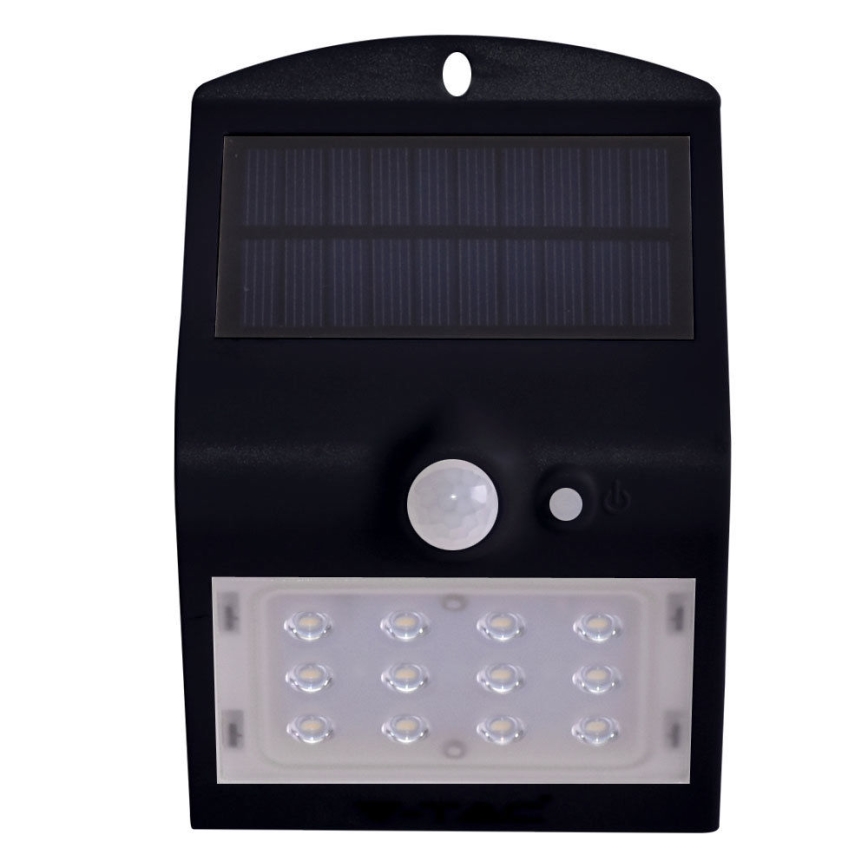 Aplique LED solar con sensor LED/1.5W/3,7V IP65 1200 mAh