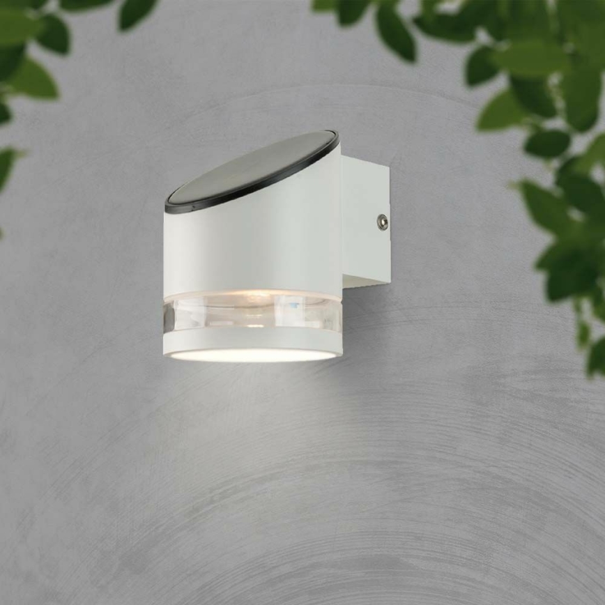 Aplique LED solar con sensor LED/1W/3,7V IP54 3000K 1200 mAh blanco