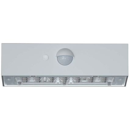 Aplique LED solar con sensor LED/3W/3,7V 3000K/4000K IP65 blanco