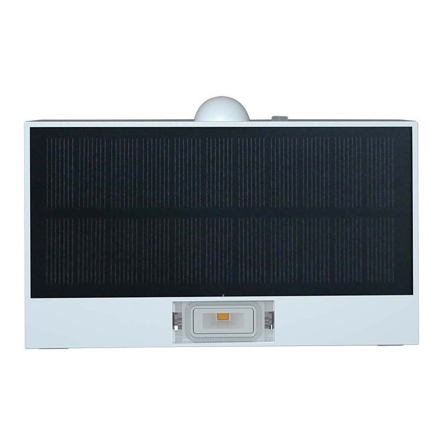 Aplique LED solar con sensor LED/3W/3,7V 3000K/4000K IP65 blanco
