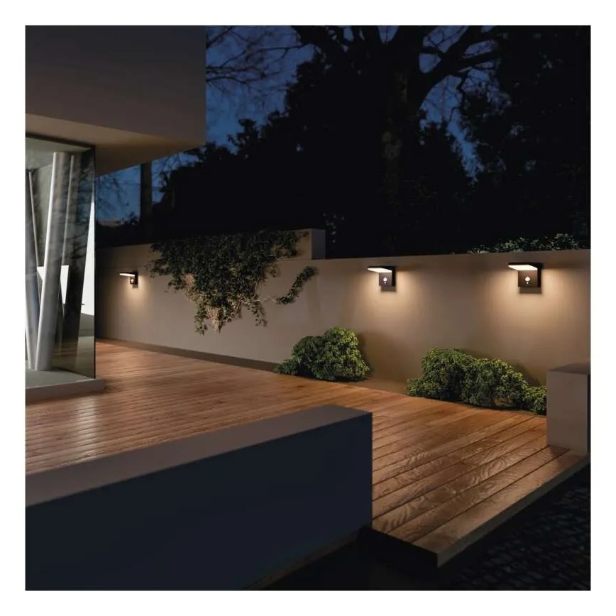Aplique LED solar con sensor LED/4,4W/3,7V 2200 mAh IP44