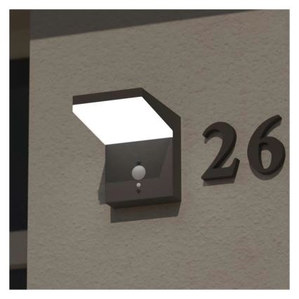 Aplique LED solar con sensor LED/4,4W/3,7V 2200 mAh IP44