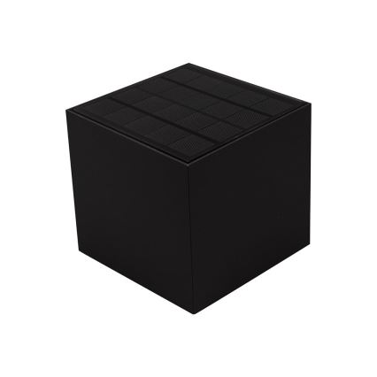 Aplique LED solar con sensor LED/9W/3,7V 3000/4000/5000K 2600 mAh IP65 negro