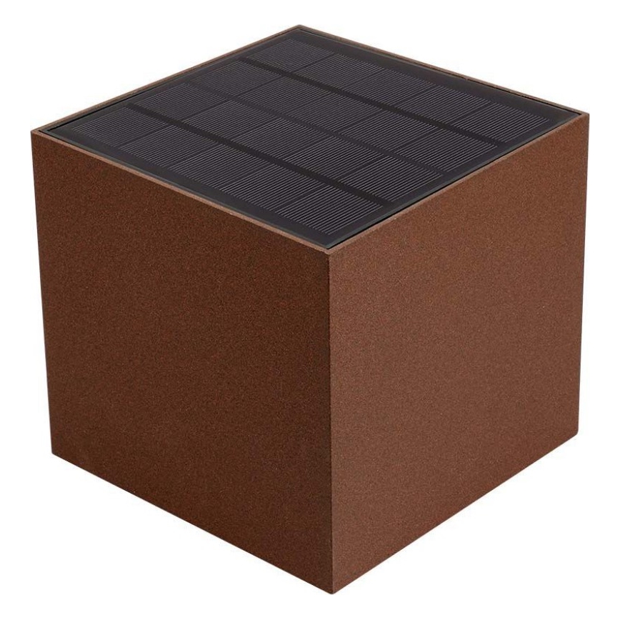 Aplique LED solar con sensor LED/9W/3,7V IP65 4000K marrón