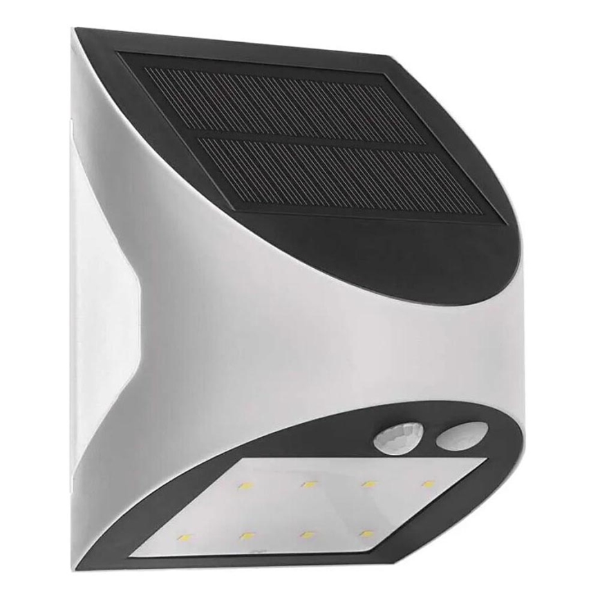 Aplique LED solar con sensor LUMI LED/3,7W 1200mAh IP54 blanco