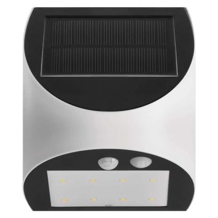 Aplique LED solar con sensor LUMI LED/3,7W 1200mAh IP54 blanco