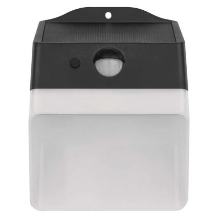 Aplique LED solar con sensor LUMI LED/3,7W IP65 negro