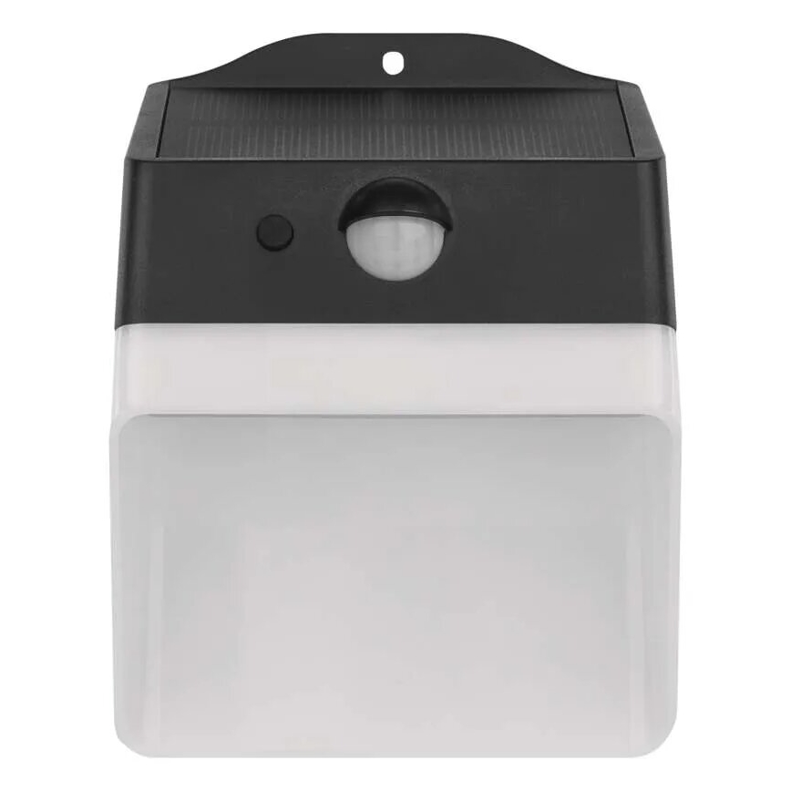Aplique LED solar con sensor LUMI LED/3,7W IP65 negro