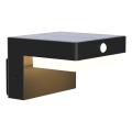Aplique LED solar con sensor MALI LED/4,5W/3,7V 2000 mAh IP44 negro