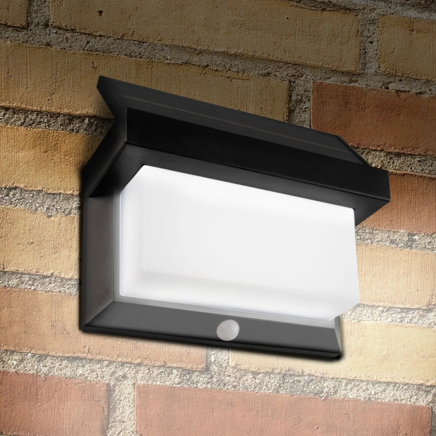 Aplique LED solar con sensor TONY LED/3,7V 1800 mAh IP44