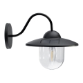 Aplique LED solar LED/0,5W/1,2V 600 mAh IP44 negro