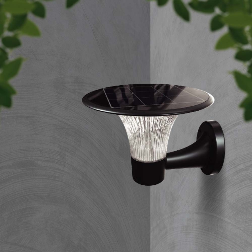 Aplique LED solar con sensor LED/15W/3,2V 4000K/6000K IP65 6000 mAh