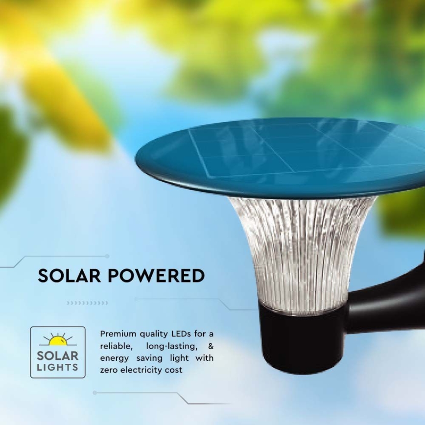 Aplique LED solar con sensor LED/15W/3,2V 4000K/6000K IP65 6000 mAh
