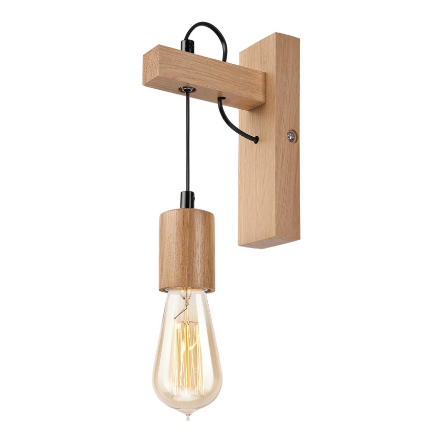 Aplique LEON 1xE27/60W/230V roble