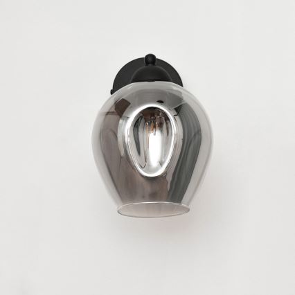 Aplique LILI 1xE27/15W/230V negro/gris