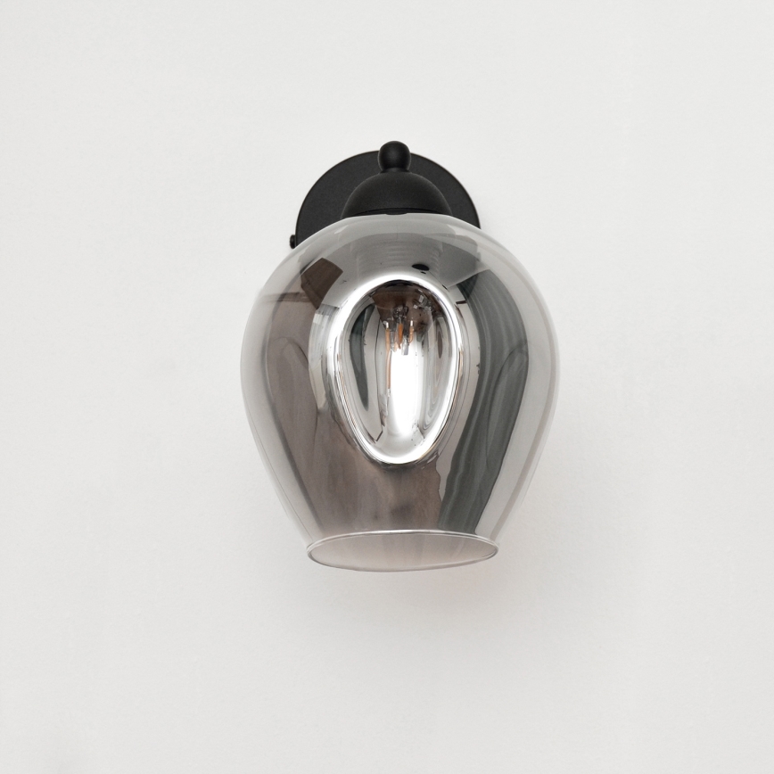 Aplique LILI 1xE27/15W/230V negro/gris